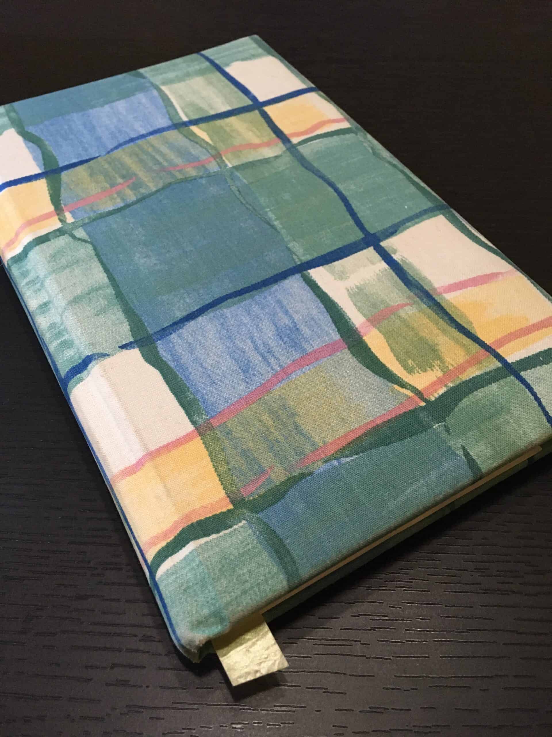 photo of a cloth-covered journal